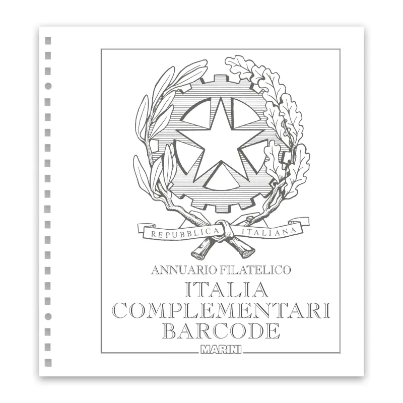 Italia Album codici a barre 2018 emissioni complementari (senza barcode)