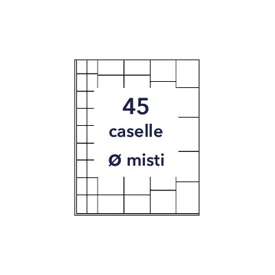 Cassettiera per monete C/20241 vassoio blu