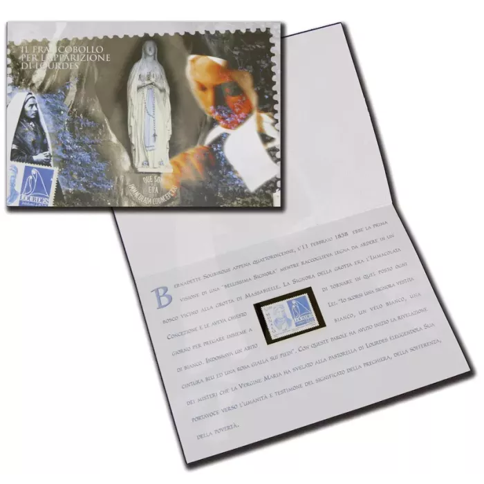 Folder: Il francobollo di Lourdes