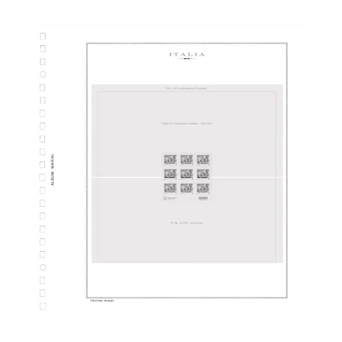 Italia Minifoglio 2025 Goldrake