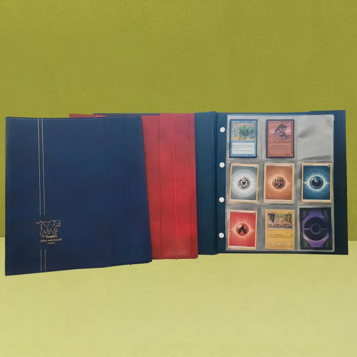 Raccoglitore per tessere e carte collezionabili blu