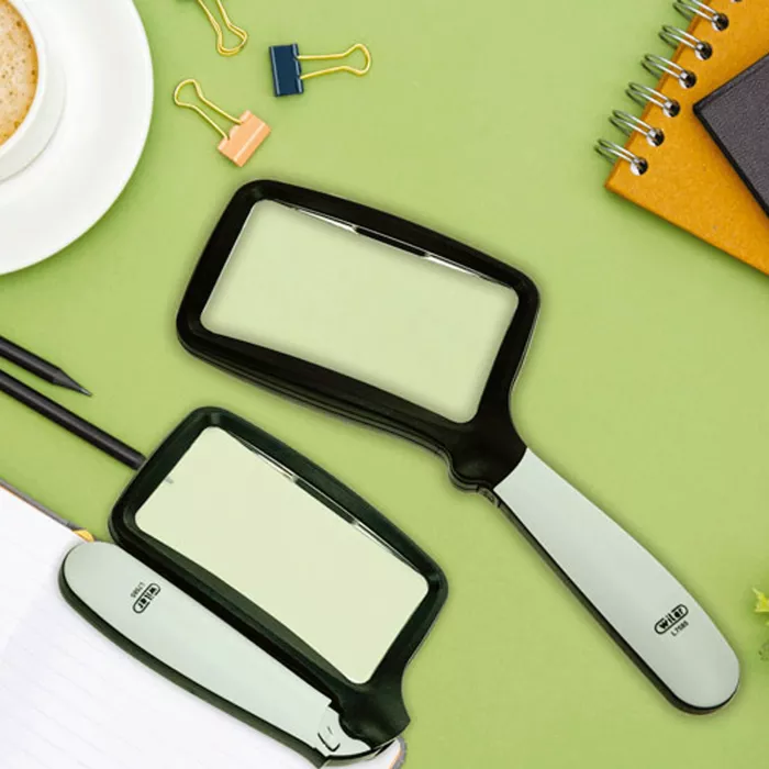 Lente L/7585 luminosa rettangolare manico pieghevole