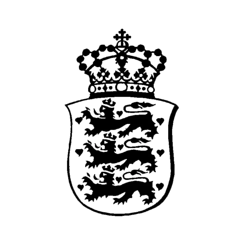 Stemma adesivo Danimarca