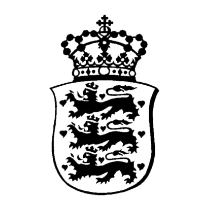 Stemma adesivo Danimarca