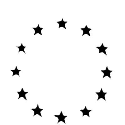 Stemma adesivo Europa MUE