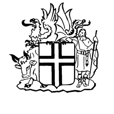 Stemma adesivo Islanda