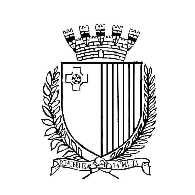 Stemma adesivo Malta