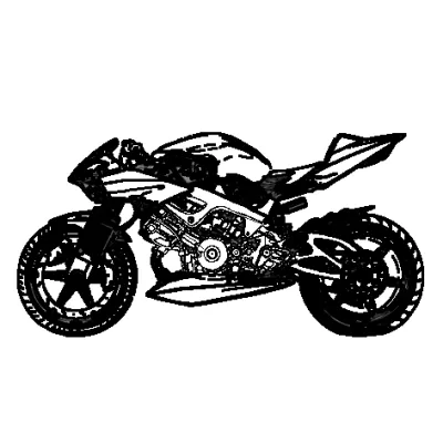 Stemma adesivo tema Moto