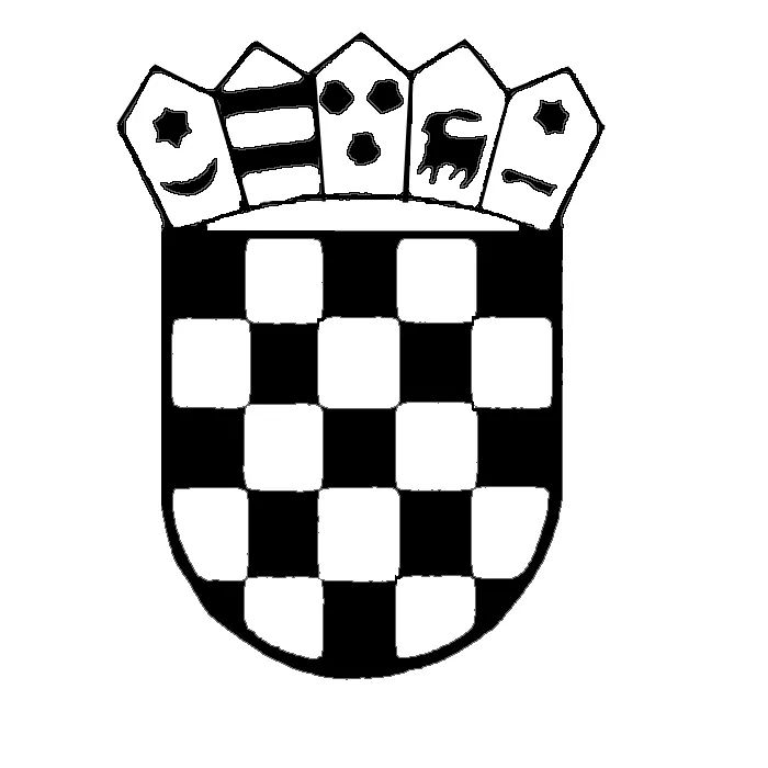 Stemma adesivo Croazia